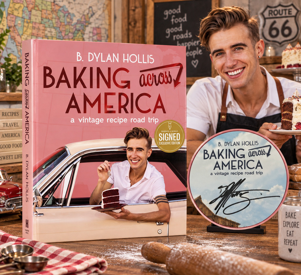 Baking Across America B Dylan Hollis Signed B&N Exclusive Cookbook New